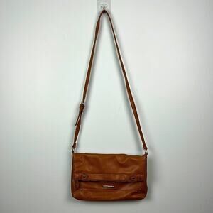Nine West brown crossbody flap over messenger bag